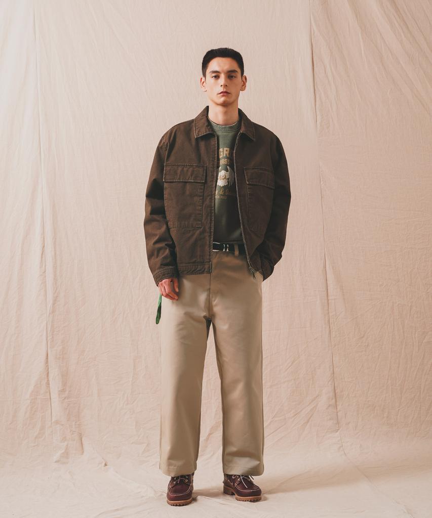Perstep Oxford Cotton Work Jacket Brown Smot4684