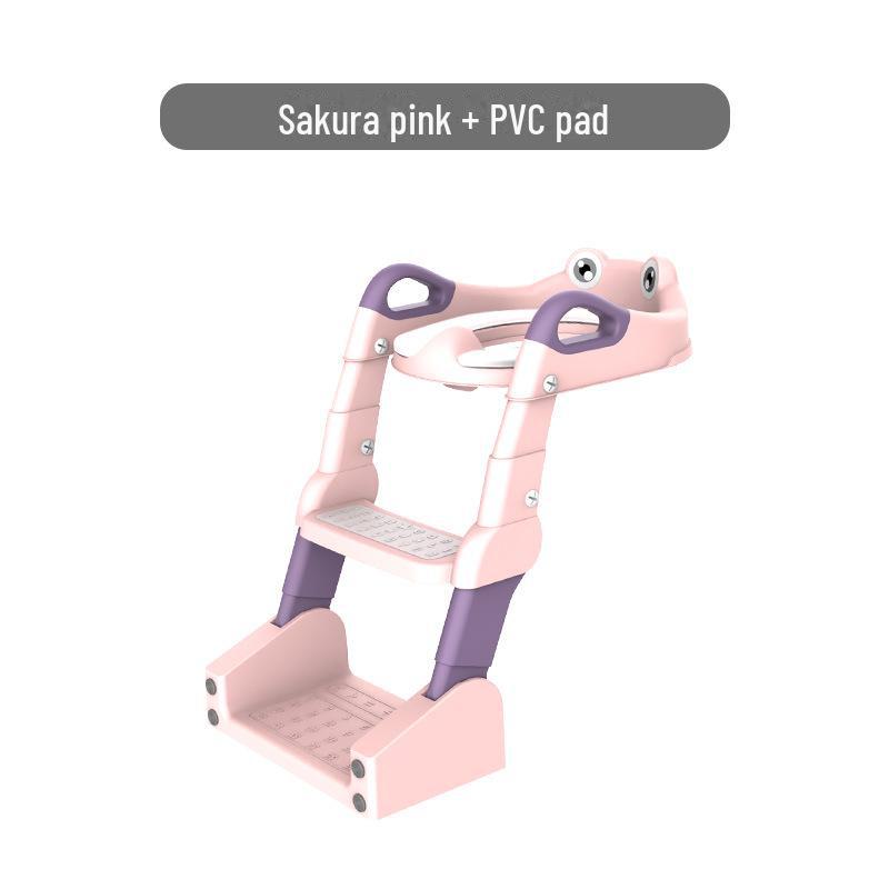 Children's Adjustable Toilet Seat with Stairs for Boys and Girls