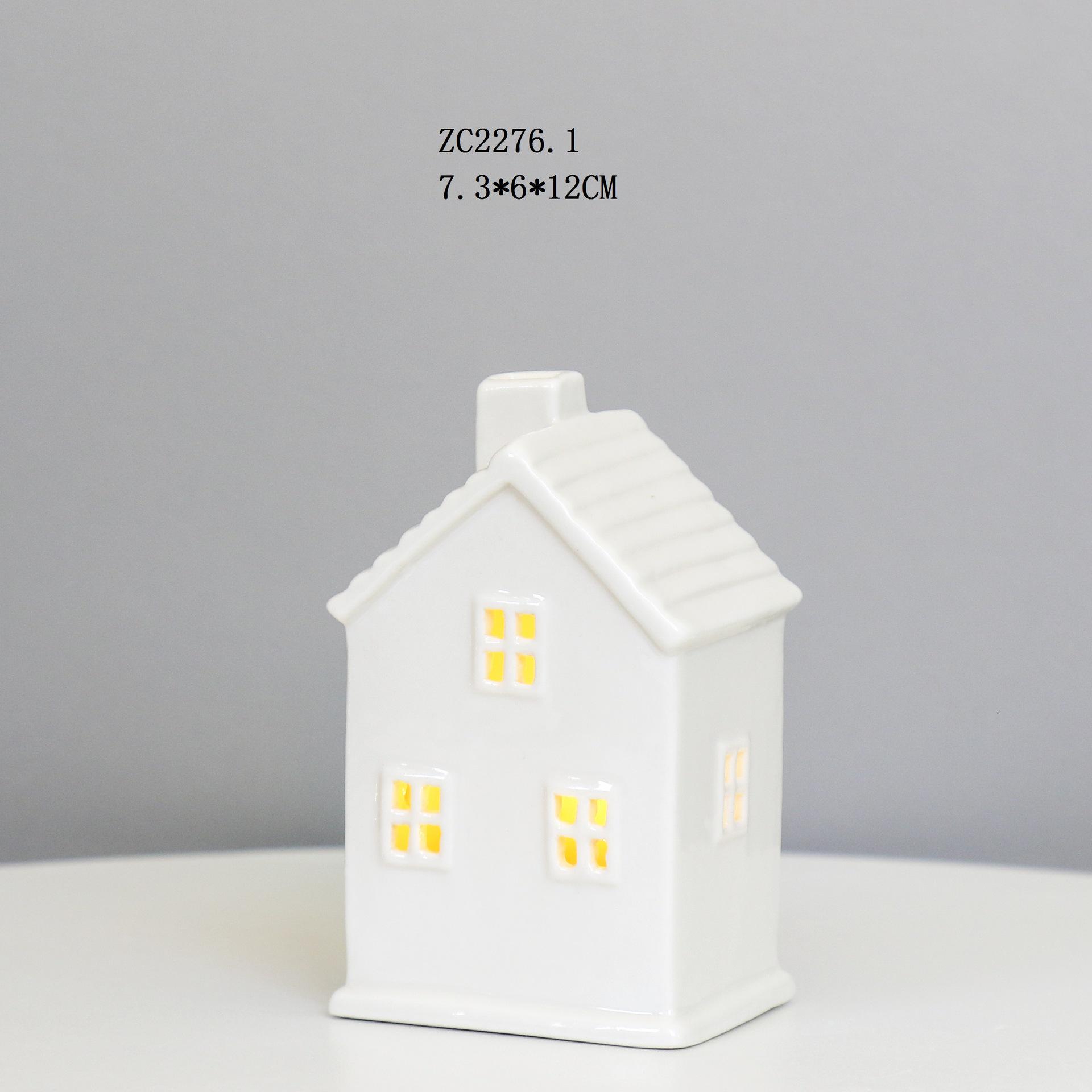 

Креативный керамический светодиодный ночник в форме домика, декоративная лампа