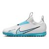 Nike Zoom Vapor 15 Academy Anti-Kick Stoßdämpfung Low-Top Kinder Fußballschuhe Kinder Fußballschuhe Weiß Blau DJ5621-146