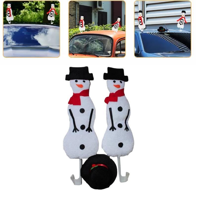 Ornament Snowman Christmas Car Decoration Plush Toy Festivals Xmas Decorate