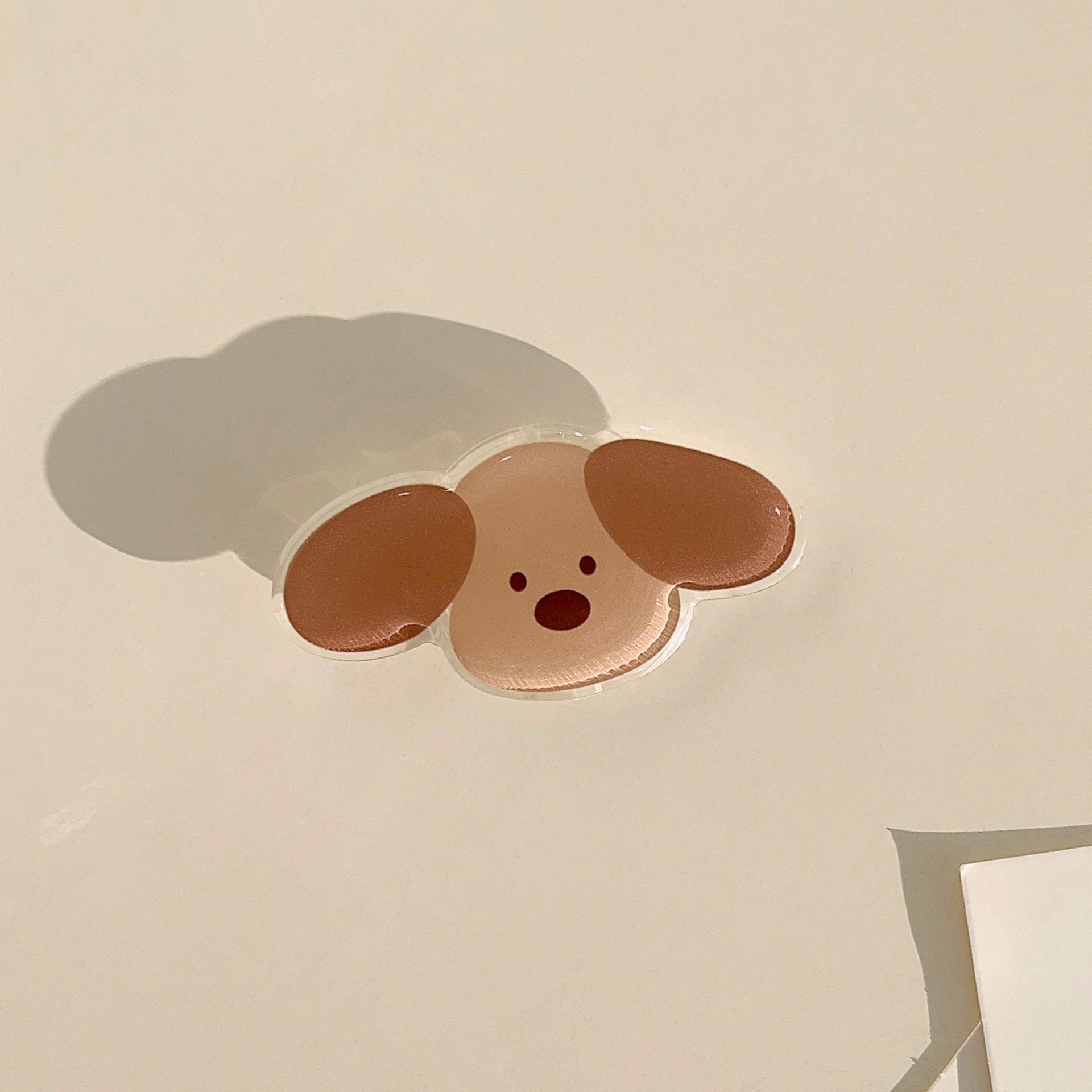 Ins Style Cute Pet Cartoon Magnetic Acrylic Phone Holder & Girly Heart Bracket Single Bracket