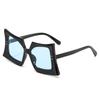 Oversized Square Sunglasses Women Big Frame Luxury Brand Designer Trendy Candy Colors Shield Sun Glasses For Ladies Eyewear