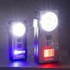 Bright 1000LM Magnetic Flashlight Double Light Sources USB C Rechargeable Work Light For Emergencies