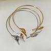 Simple And Light Luxury Temperament Cold Style Metal Leaf Flower Necklace Fashionable Personality Clavicle Chain Open Collar