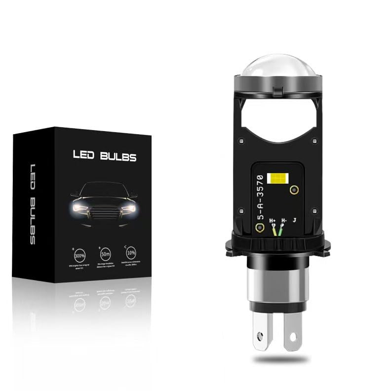 

KYOUDEN Ultra-Compact LED Headlight Bulb for Motorcycles, White, 6500K, Vehicle Inspection Compliant, Hi/Lo, 6000LM, Fanless, DC12V Compatible, 1 Bulb