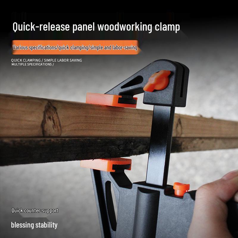 Heavy-Duty Woodworking Clamp, Quick-Release Fixed G-Clamp for Right Angle Pressing