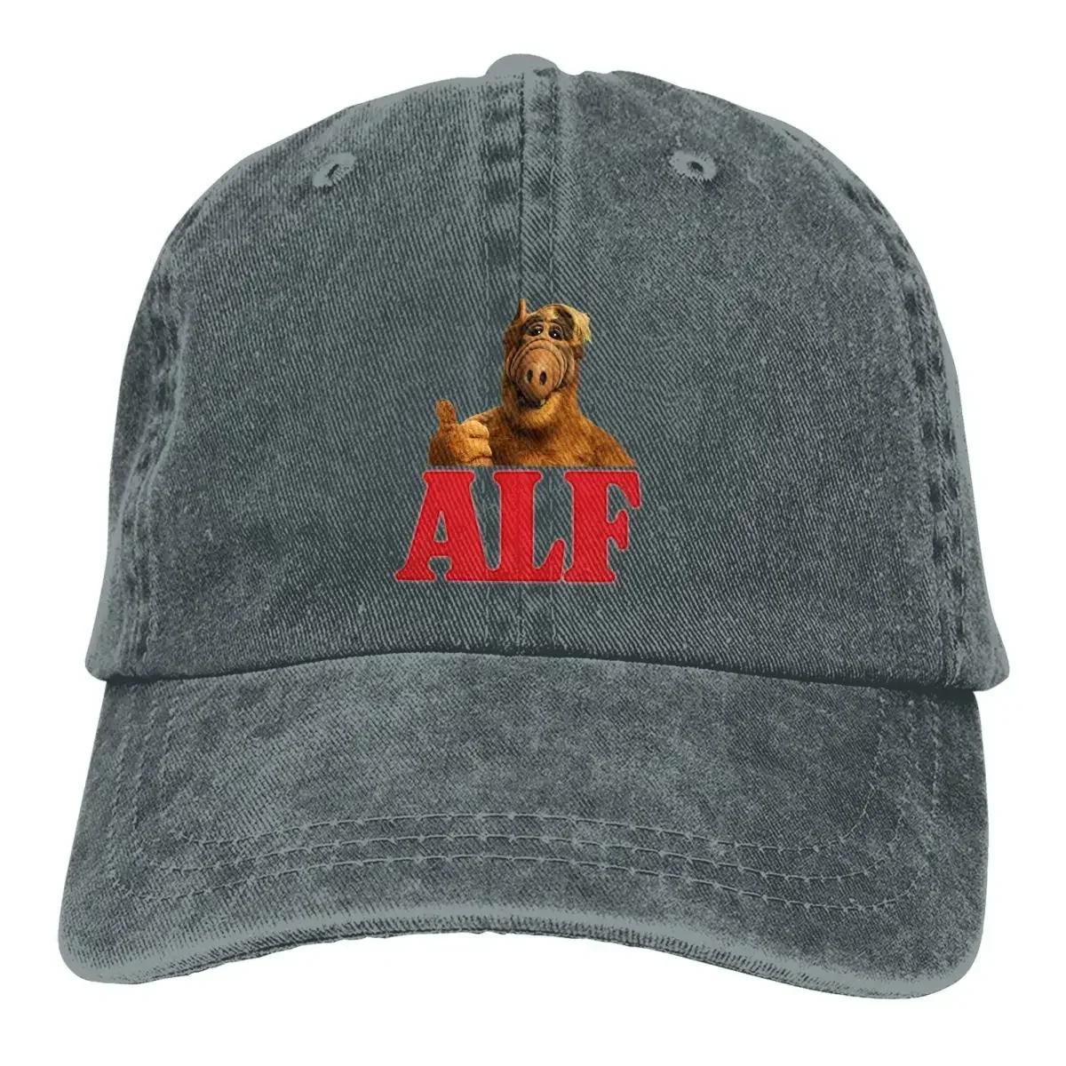 Pure Color Cowboy Hats Alien Life Form Women s Hat Sun Visor Baseball Caps ALF The Animated Series Peaked Trucker Dad Hat Adjustable