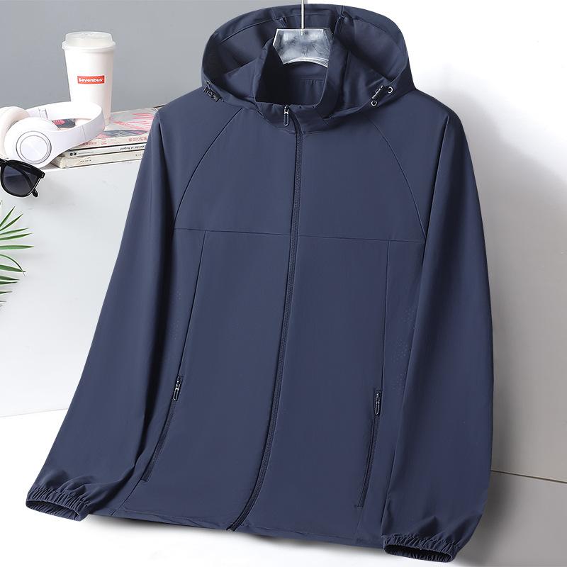 New sunscreen clothes men's and women's summer ice silk breathable UPF10 + outdoor quick-drying skin clothes jacket