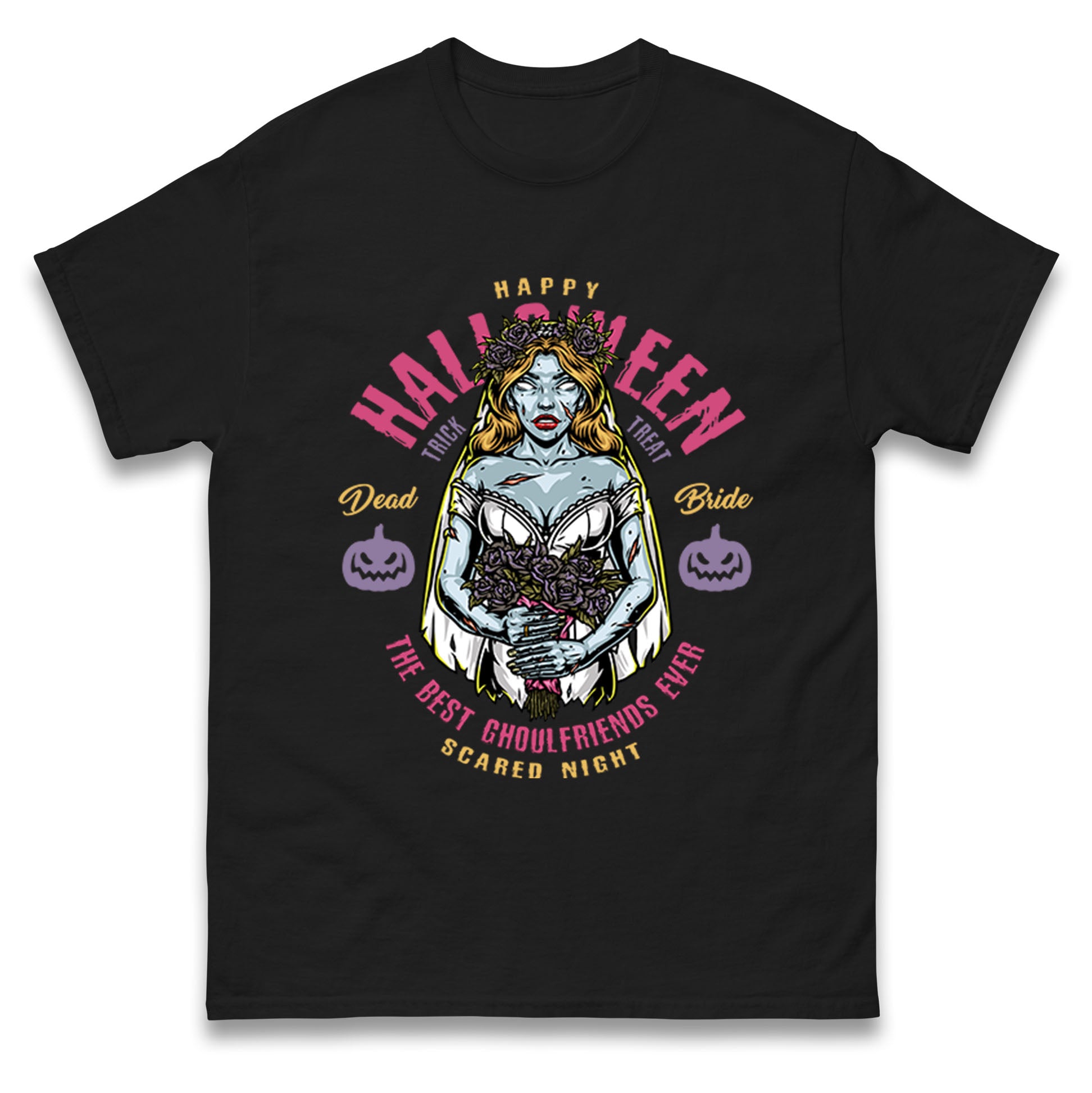 

Happy Halloween Best Ghoulfriends T Shirt Tshirt Mens Womens Unisex Tops Tees 2XL