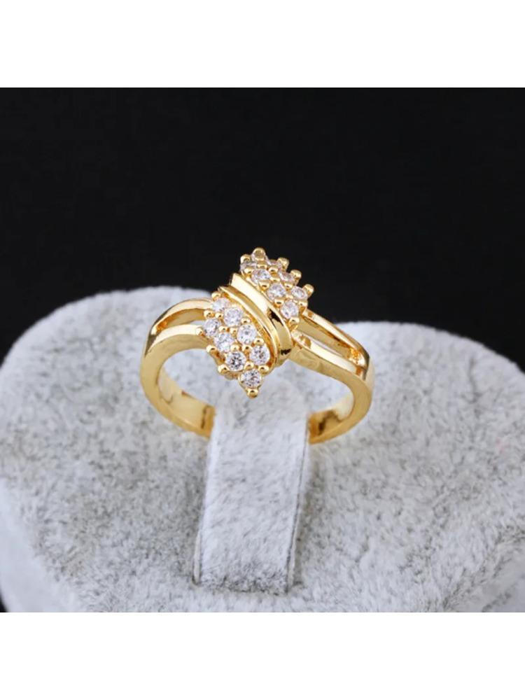 Square White Diamond Jewelry Ring for Women Gold Anillos De Bizuteria Dainty Cirle Anillos Mujer Jewellery Gemstone Ring