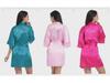 Summer Bride Wedding Nightgown Cardigan, Thin Five-Point Sleeve, Solid Color Morning Gown