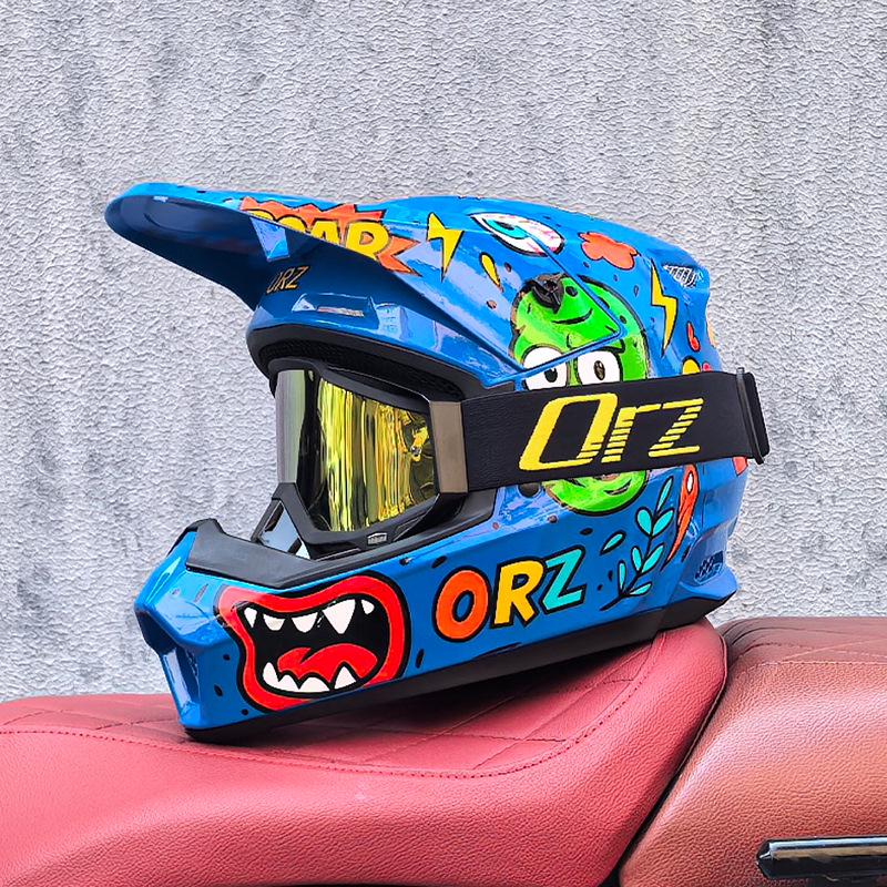 Orz Multi-Purpose Helmet for Off-road, Electric Bicycles, and Mountain Riding - Suitable for Children, Teenagers, Men, and Women.