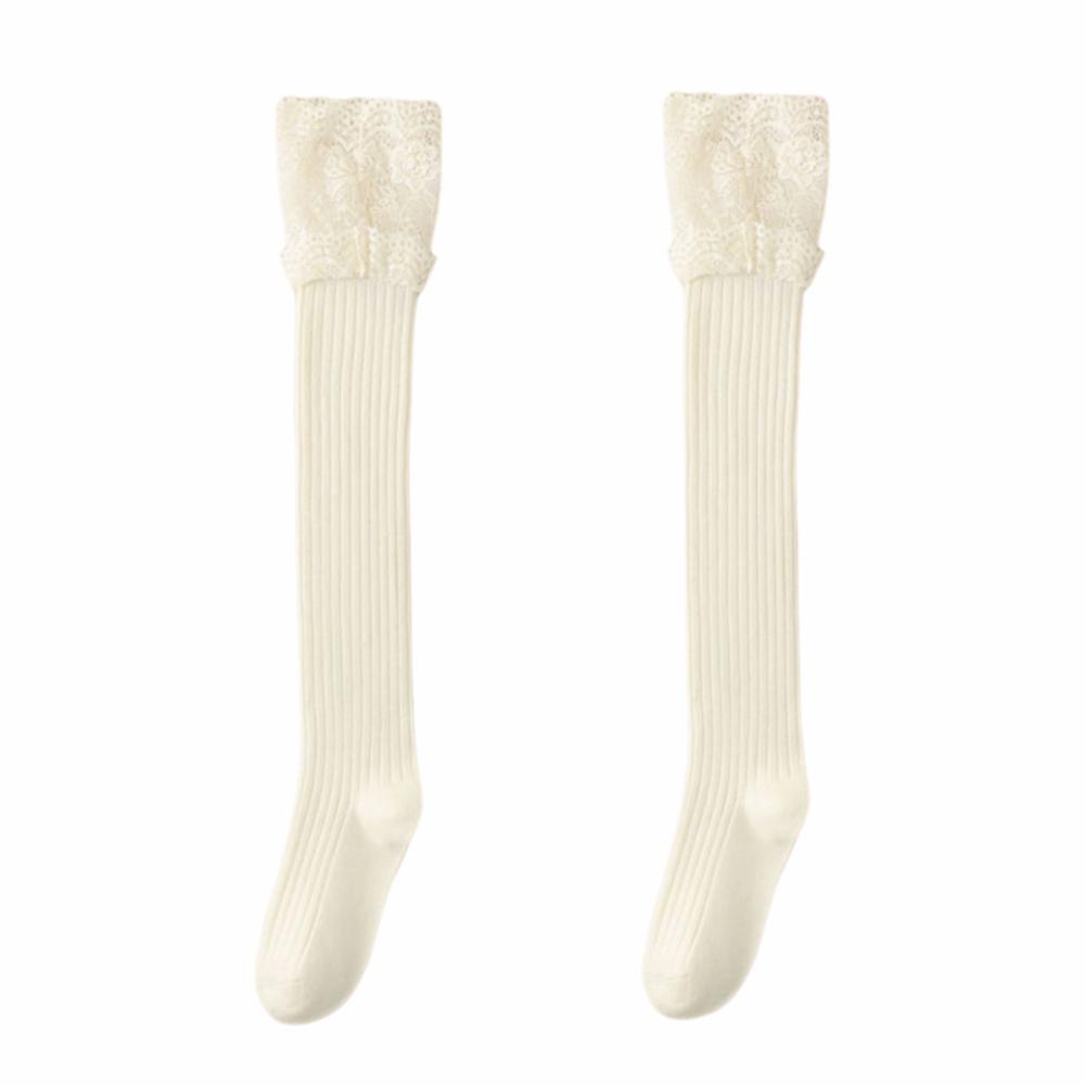 Breathable Women's Long Socks Solid Color Knee High Socks Fashion Girl's Stacked Socks Boot Socks