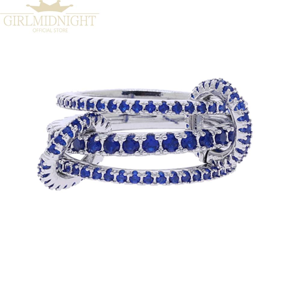 2026 Neue Spinelli Stapelbare Verlobungsringe Für Damen Iced Out Mikropflaster 5A Zirkonia Mix Farbe Mehrere Teile Stapel Finger Schmuck
