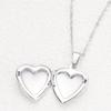 Stainless Steel Silver Gold Small Heart-shaped Lace Accessory That Can Open Heart-shaped Photo Frames and Boxes, and Can Be Used As A Necklace.