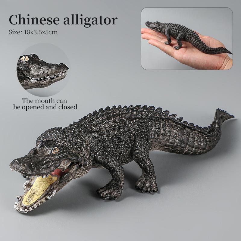 Montessori Wild Animals Model Toy Set - Lion Elephant Antelope Action Figures Miniature Zoo Figurines Educational Kids Gift