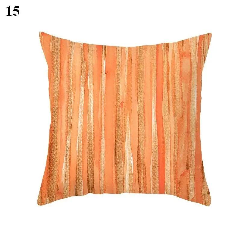 Clip Red Brown Pillowcase Decorative Geometric Print Abstract Pattern Pillowcase Home Supplies Pillowcase Sofa Cushion Cover