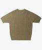 TOFFEE Classic Cable Round Neck Half Knit (Khaki Beige)