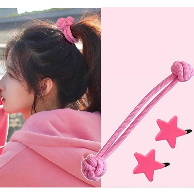 Chinesische Knoten Weiche Elastische Haarbänder Bequeme Accessoires Haargummis Bunte Haarbänder Elastische Haargummis