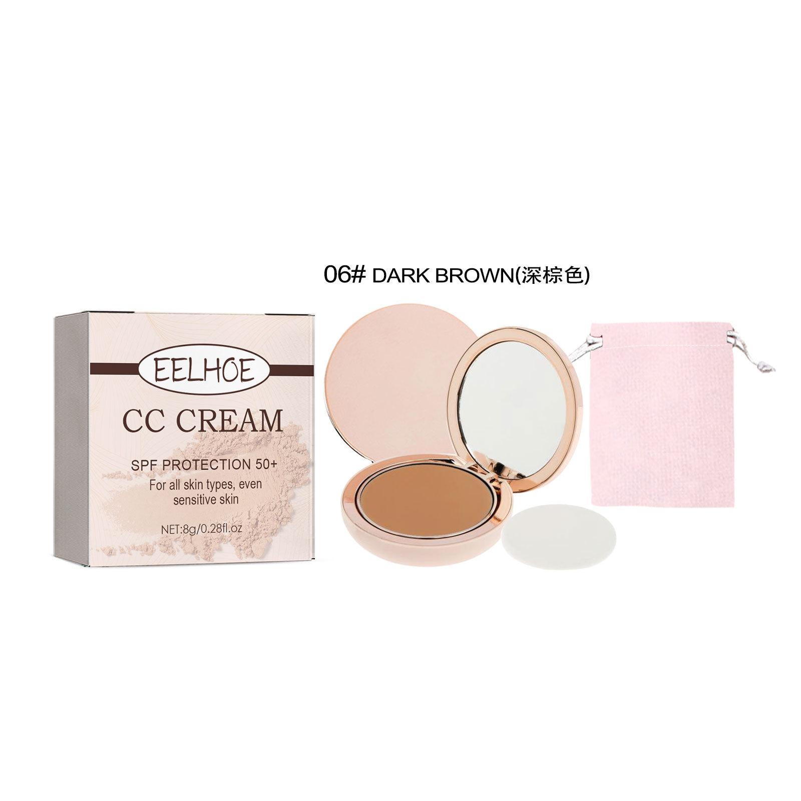 

Eelhoe Air Cushion CC Cream Натуральная увлажняющая основа Консилер Отбеливающий жироконтроль Косметика для макияжа BB крем Dark brown