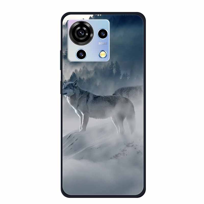 For ZTE V50 Vita Phone Case TPU Soft Back Cover Cartoon Luxury Silicone Phone Cases for ZTE Blade V40 V 40 50 Vita Animal Funda