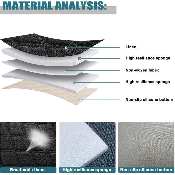 West Llama Linen Front Car Seat Cover Protector Anti-Slip Bottom Seat Cover Fits 95% Of Vehicles,Wrapping Around The Bottom,Diamond