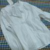 French Style Pure Cotton Long Sleeve Shirt Women Spring Ruffled Collar Lace Edge Blouse