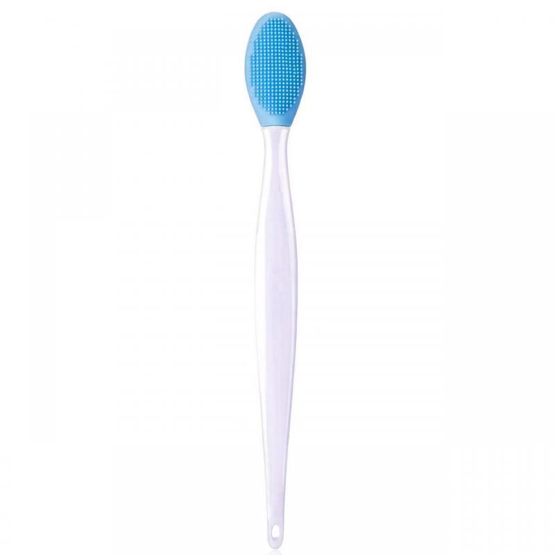 

1/2PCS Double-Sided Pore Cleansing Brush Facial Exfoliator Tool Nose Lip Scrubber Cold-Resistant Travel Size Skin Care Essential 1 pc синій