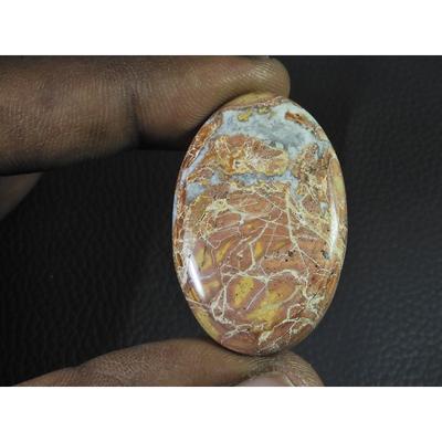 42Cts. Natural Maligano Jasper (24X38X05MM) Oval Cabochon Loose Gemstone B-271