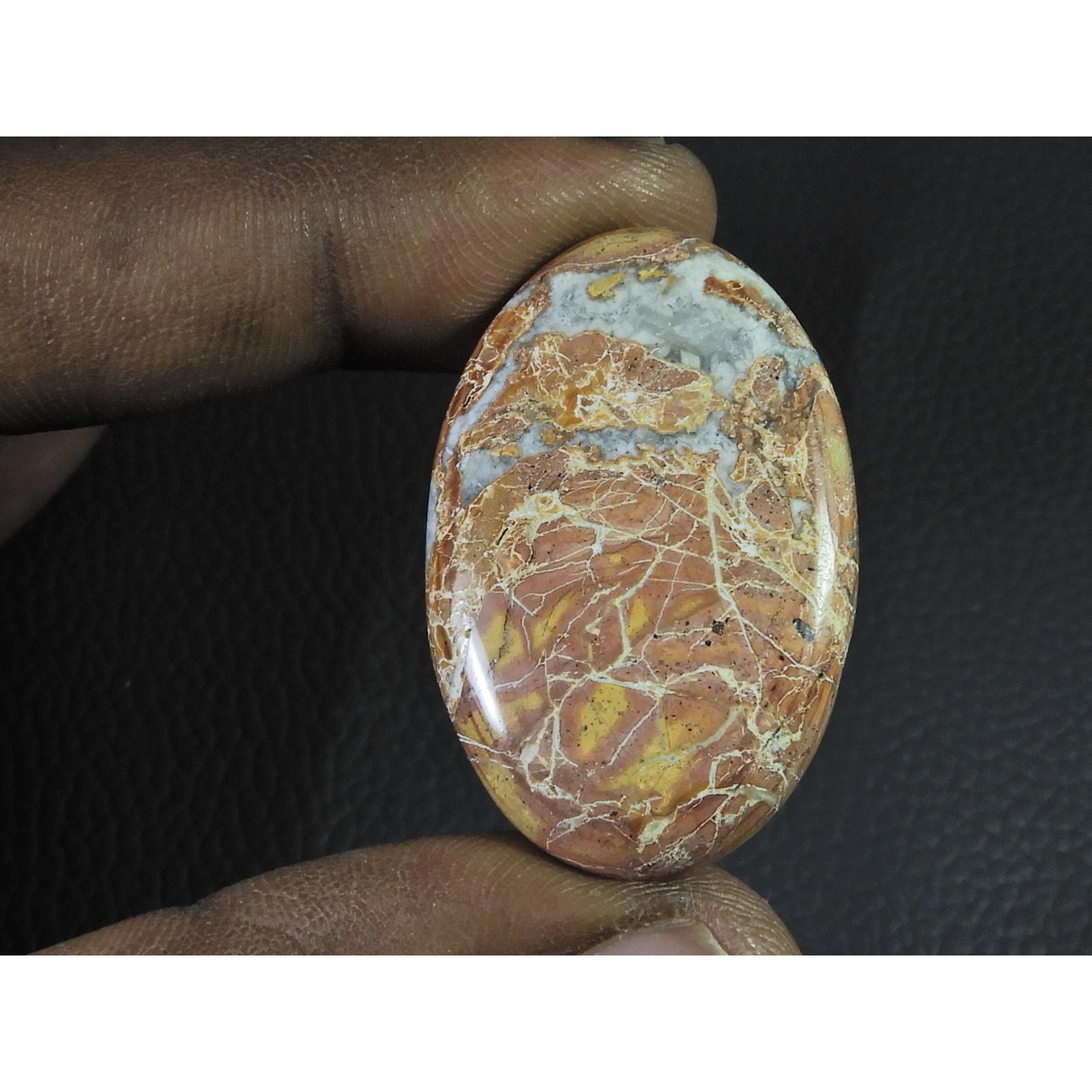 42Cts. Natural Maligano Jasper (24X38X05MM) Oval Cabochon Loose Gemstone B-271