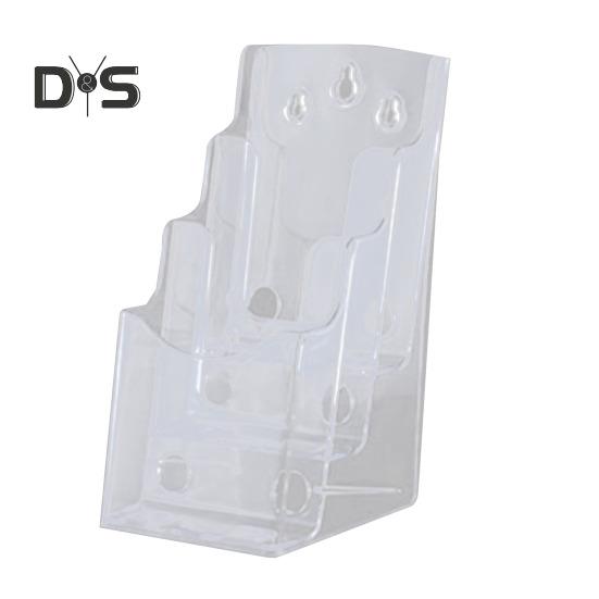 

2 шт. Подставка для брошюр, акриловые противоскользящие слоты, настенный настольный органайзер A4/A5/A6, 3/4/5 слоев, держатель для документов S 3-Layers