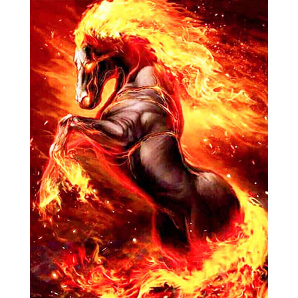 

DIY Алмазная картина Яркий набор для вышивки крестом Мозаичное искусство Алмазная картина Полный круг Алмазное украшение для дома Round 30x40cm