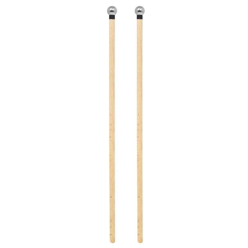 

Practical Wood and Stainless Steel Drumsticks Standard Providing Experience Suitable for Drummers Stage Performances 1