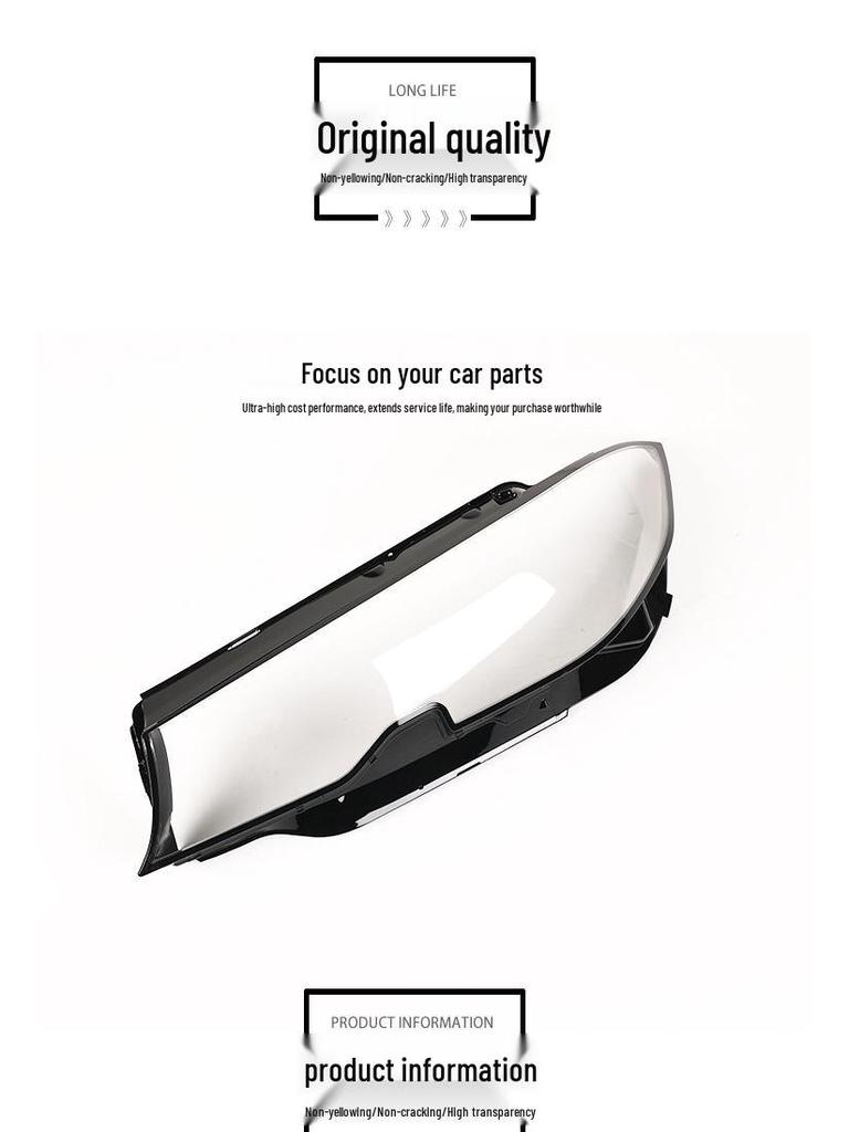 Compatible LED Headlight Rear Cover for 20/21/22 BMW 3 Series G20/G28