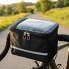 Waterproof Bike Front Tube Bag Reflective Strip Large-capacity Bicycle Handlebar Basket Easy Install Cycling Front Frame Pannier