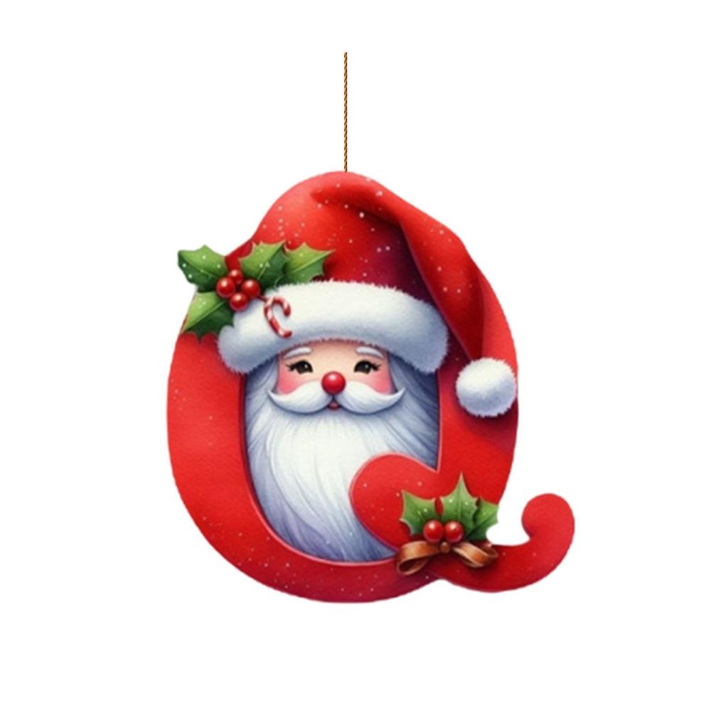 Christmas Acrylic Letter Ornament New Design 2D Plane Car Hanging Tree Decor Holiday Festive Home Decor Unique Xmas Decor Gift