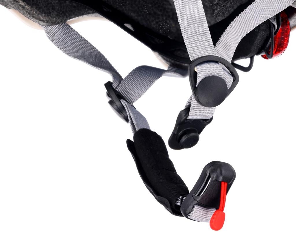 Kask Rowerowy Dla Dzieci Perfect Fit S 50-54 Cm Lekki Lampka Led Klipsy Magnetyczne Biały