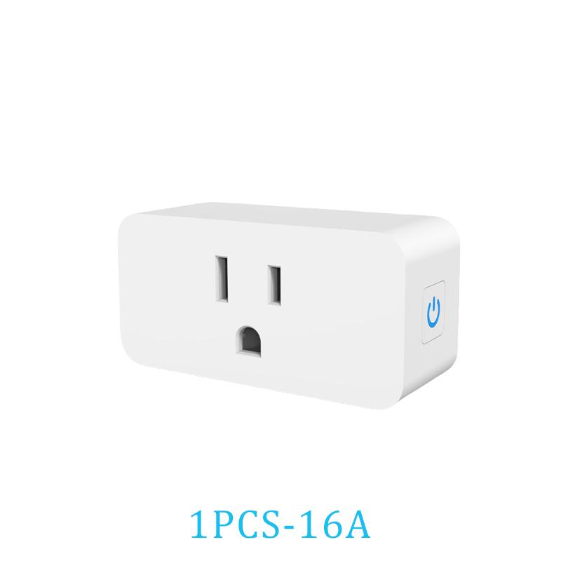 

Tuya WiFi Smart Plug 16A US Smart Home Timing Socket Smart Life APP Control Voice Control Works With Alexa Google Home 1PCS-16A