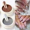 6pz Specchio Cromato Bianco Polvere Pigmento per Unghie Oro Argento Strofinare Olografico Aurora Iridescente Metallico Nail Art Potenza Decorazione