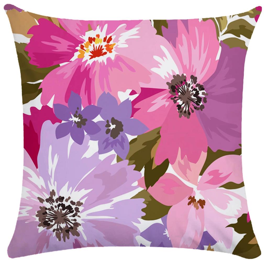 Aquarell Blumen Kissenbezug Bauernhof Pflanze Sofa Bett Zuhause Wohnzimmer