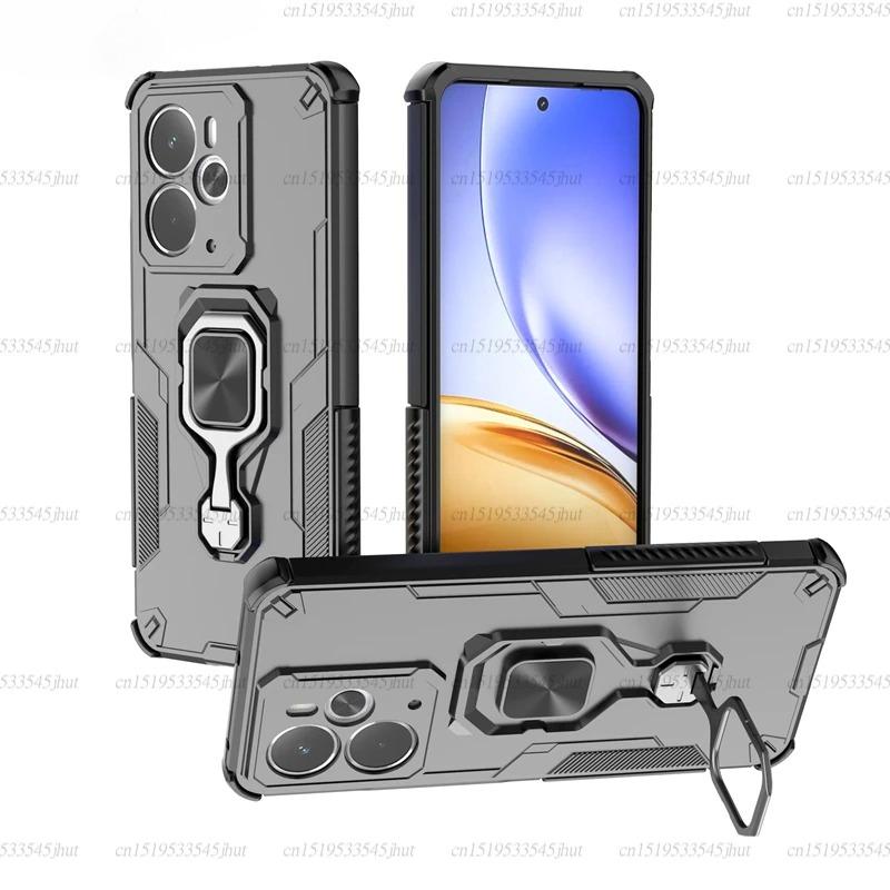 Anti-Slip Phone Case For Realme 14 5G Magnetic Suction Stand Phone Holder Cover Realme 14 Pro Plus Case For Realme 14 5G Case