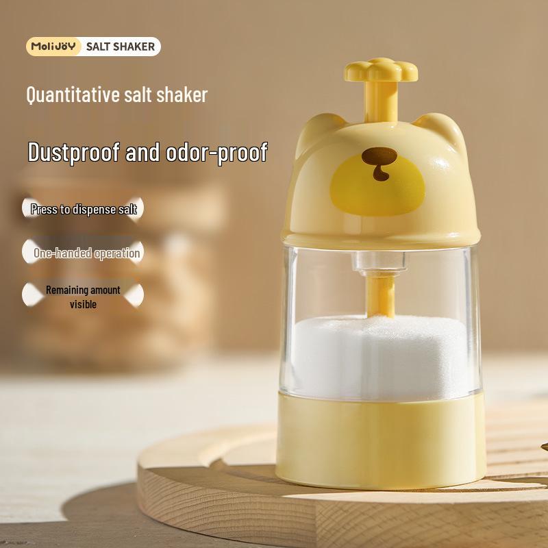 Original Cute Bear Salt Shaker: Moisture-Proof, Sealed Kitchen Seasoning Jar