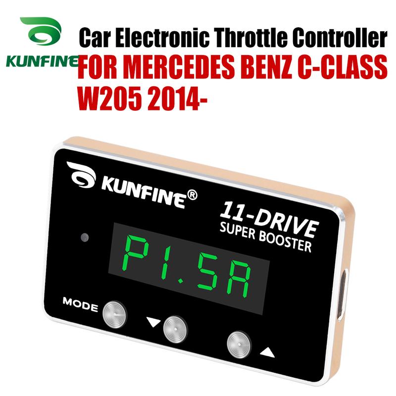 KUNFINE Car Electronic Throttle Controller Racing Accelerator Potent Booster For MERCEDES BENZ C-CLASS W205 14-After Tuning Part