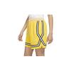 Nike Fly Crossover Embroidered Logo Color Block Sports Shorts Women shorts Yellow DH7326-709