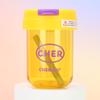Water bottle fashionable mini double drink ton cup high value student plastic cup outdoor portable car straw cup