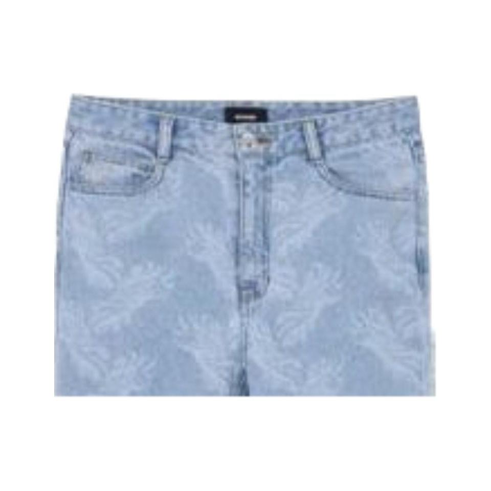 WE11DONE All Over Print Casual Pants Men bottoms Blue WD-DP3-21-320-M-BL