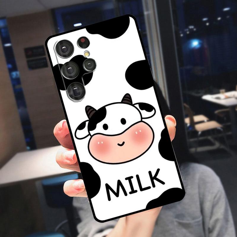 Dairy Cattle Cow Speckle Cover For Samsung Galaxy S24 Ultra S25 S22 S23 Plus S20 S21 FE S9 S10 S23 FE Phone Case