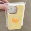 Simple Yellow Striped Lemon Pattern Silicone Phone Case For iPhone 17 Pro Max 14 Plus 11 12 13 14 15 16 Pro 17 Air Soft Cover