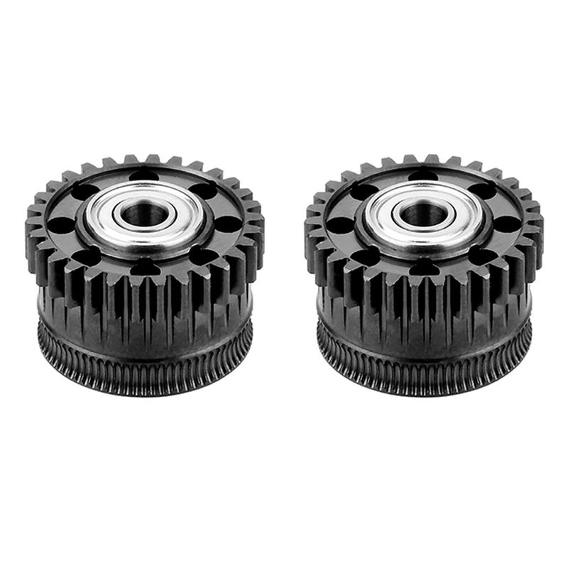 Upgrade Extruder Gear Kit For Creality K2 Plus All Metal Filament Drive Gear Extruder Nickel Plated Dlc Coating 3D Printer Part